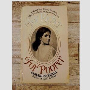 For Richer for Poorer Edward Stewart 1983 Berkley Vintage 80s Romance Paperback